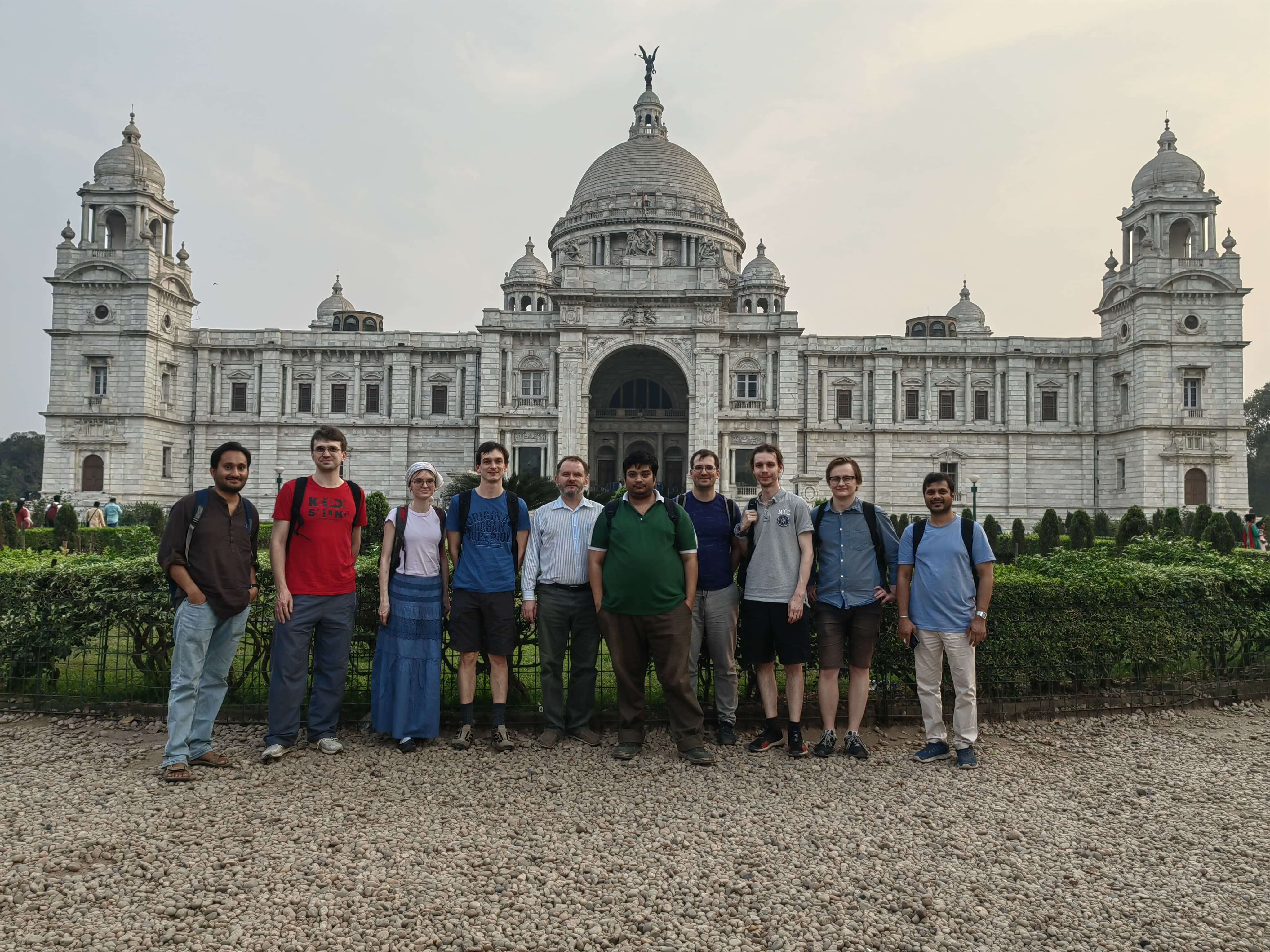 Сотрудники лаборатории на семинаре "Affine Spaces, Algebraic Group Actions, and LNDs", г. Калькутта, Индия, март 2023