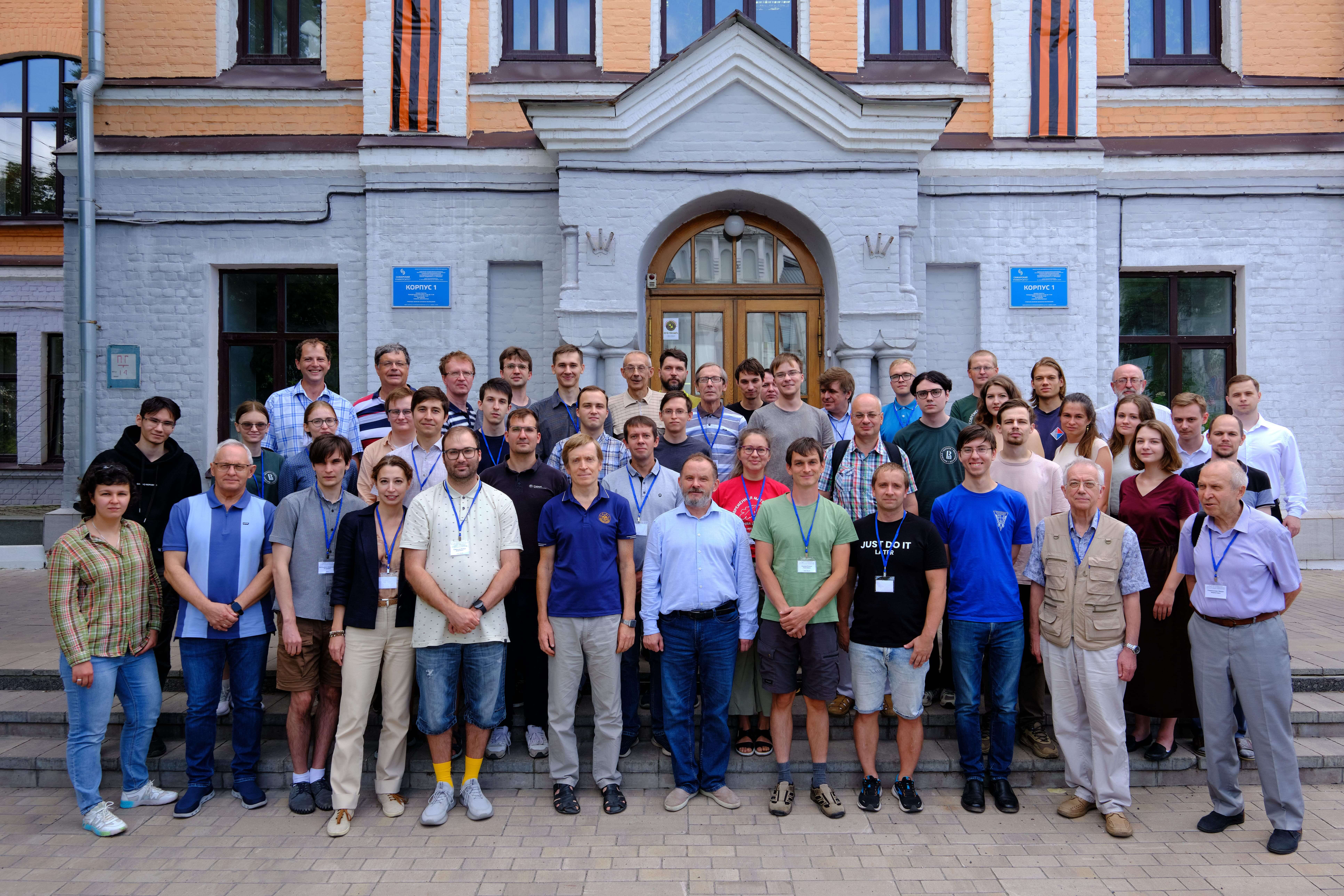 Laboratory staff at XI school-conference "Lie algebras, algebraic groups and invariant theory", Samara, August 2024